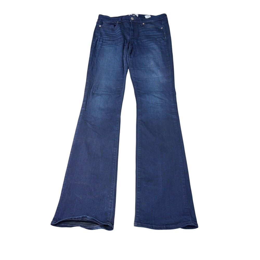 Paige Manhattan High Rise Bootcut Jeans Dark Indigo Wash Womens Size 30X34